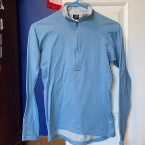 Patagonia 1/4 zip light blue